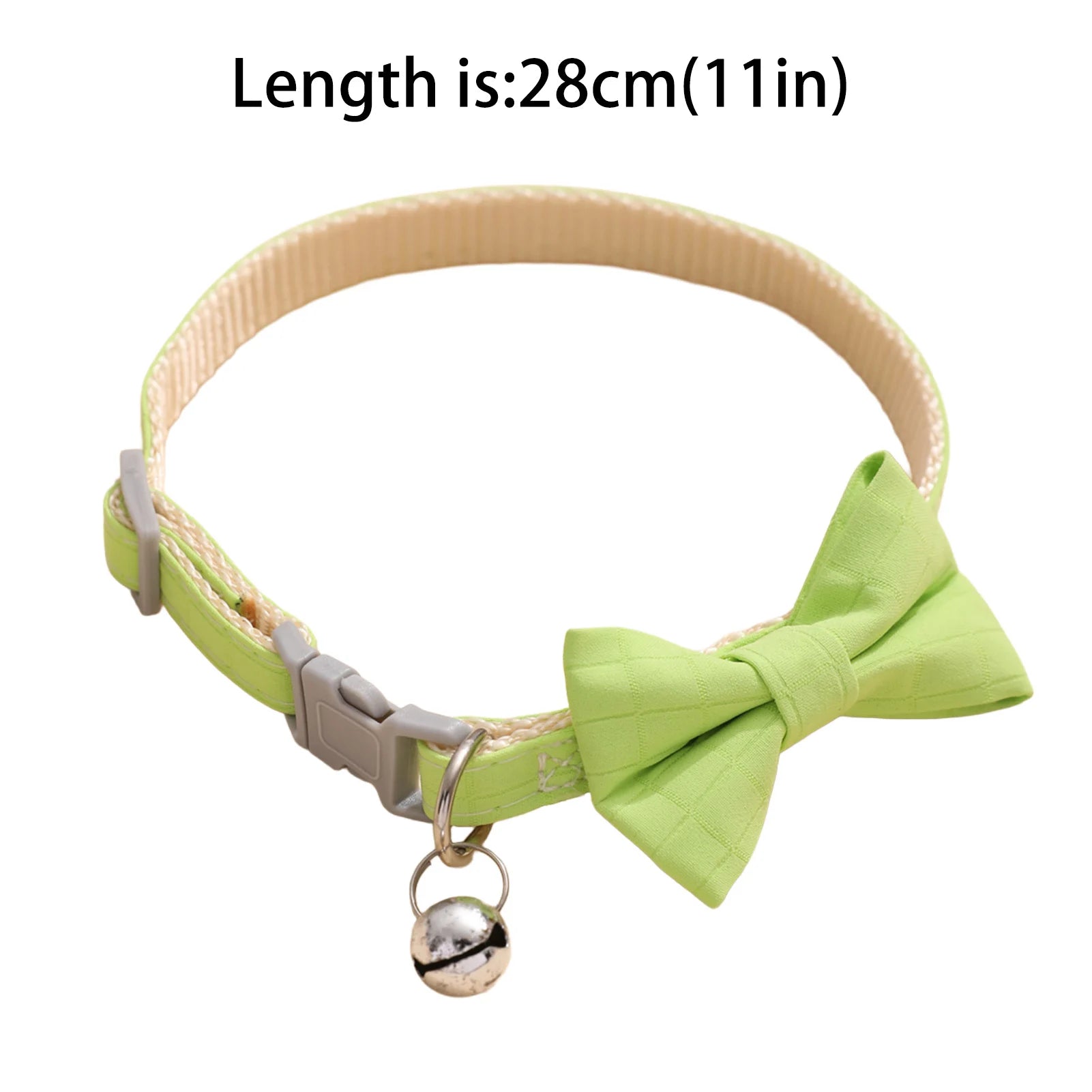 Pet Collar Adjustable 22-28cm Cat Collars Cute Bowknot Necklace Soft Bell Puppy Lead Pet Product Cat Dog Accessories