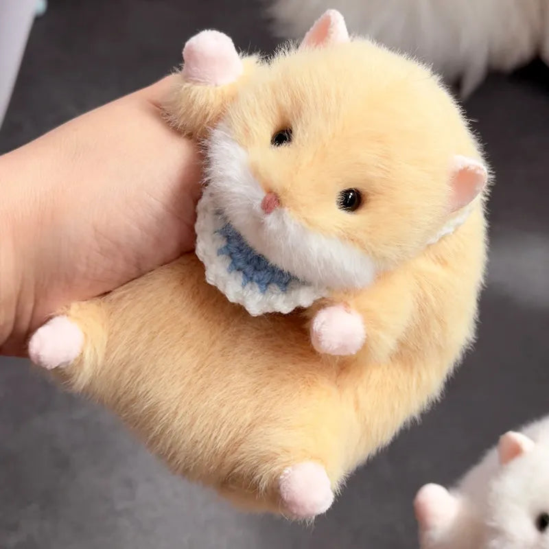 New Products In Stock Kawaii Golden Bear Little Hamster Plush Toy Cartoon Cute Pet Keychain Bag Pendant Festival Surprise Gift