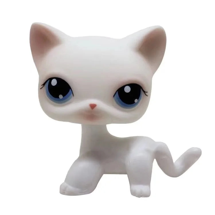 Rare Animal Pet Shop LPS Toy White Cat Original Picture Shepherd Cocker Spaniel Great Danish Kid Children Toy Gift