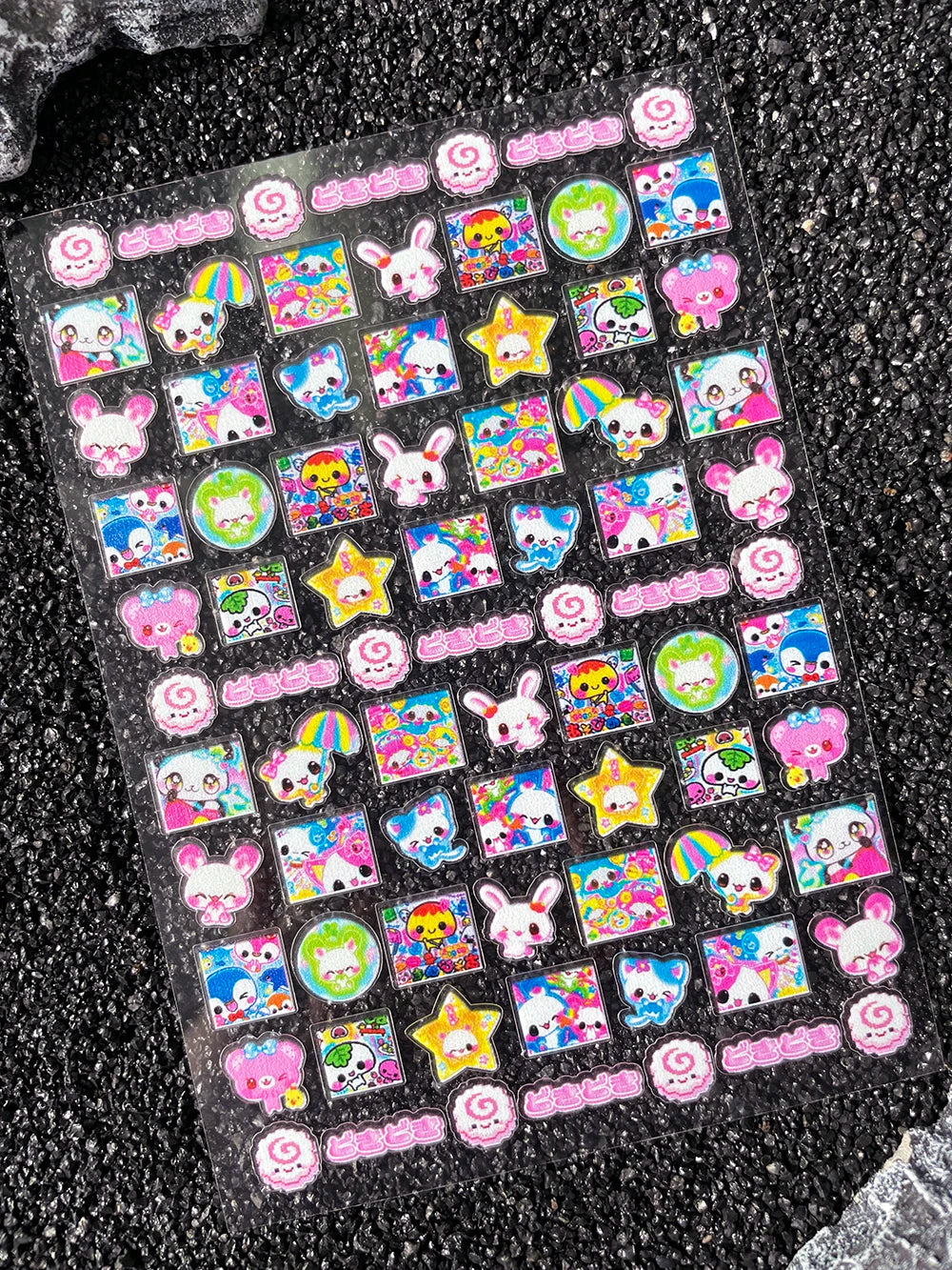 Cartoon Cute Electronic Pet DIY Handmade Scrapbook Nail Sticker Decal Decoration PVC Waterproof Stationery Box Phone Case Sticke