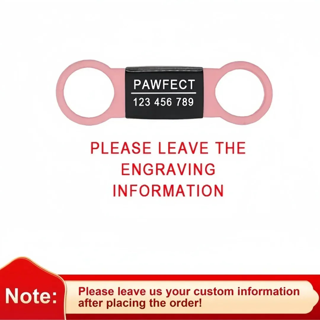 Custom Cat Dog ID Personalized Pet Collar Tag Engraving Charm Name Pendant Bne Necklace Puppy Key Ring Pet Accessories