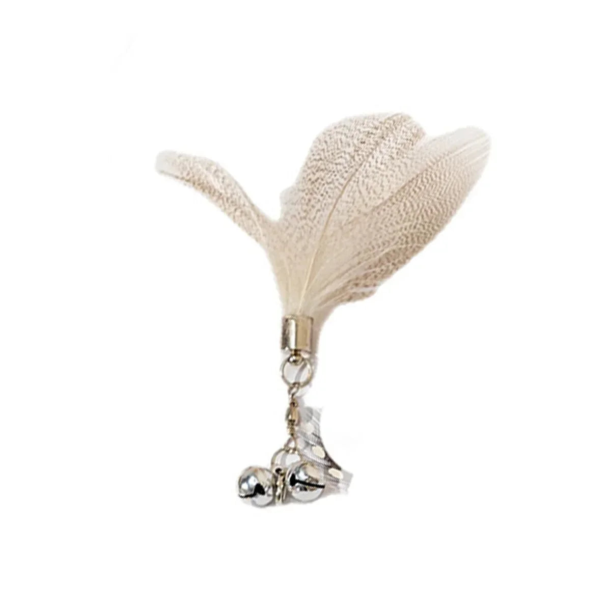 Cat Feather Toy Accessories False Birds Worm Toy with Bell Kitten Cat Toys Interactive Replacement Refill Foam Ball Training