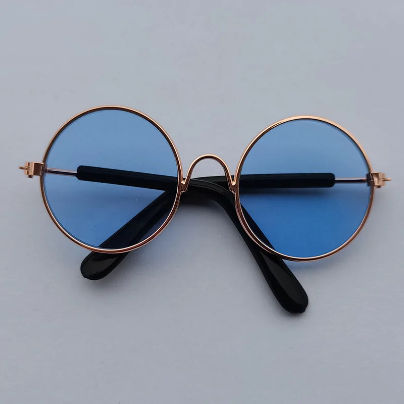Cat Sunglasses Lovely Vintage Round Reflection Eye Wear Glasses for Small Dog Cat Pet Photos Pet Products Props Accessories