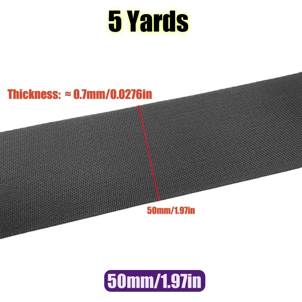 5 Yards 10-50mm Nylon Webbing Tape Backpack Strap Pet Collar Safety Belt Ribbon Band Bag Clothing DIY Sewing Accessories