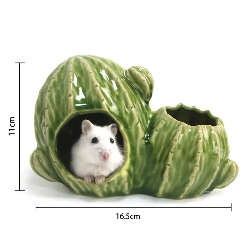Hamster house for rats small pet items ceramic cactus cage for hedgehog hamster cage for a rabbit pet products chinchilla