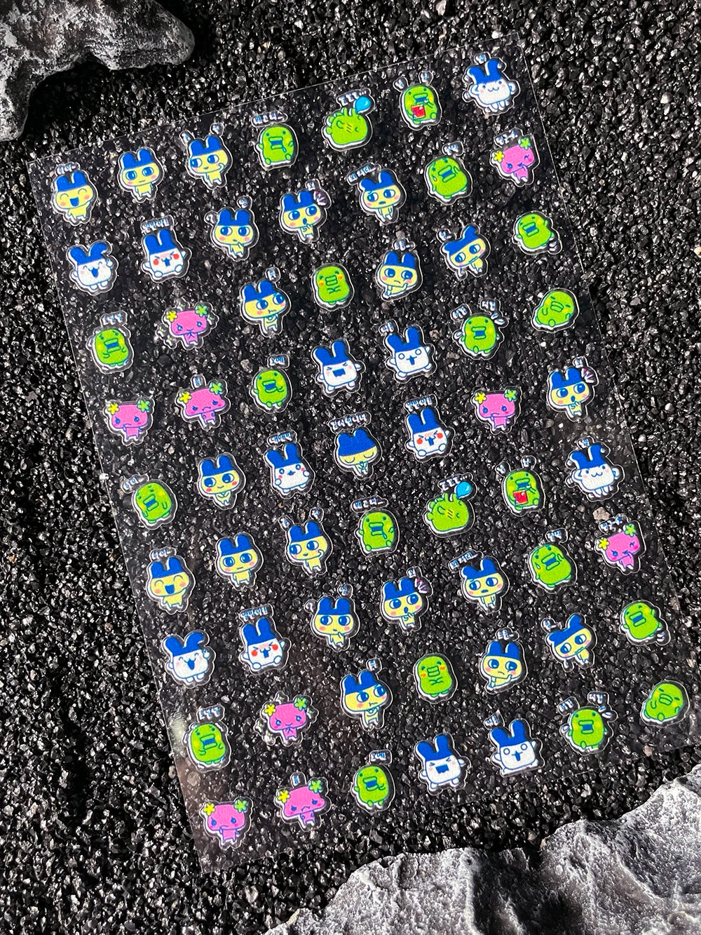 Cartoon Cute Electronic Pet DIY Handmade Scrapbook Nail Sticker Decal Decoration PVC Waterproof Stationery Box Phone Case Sticke