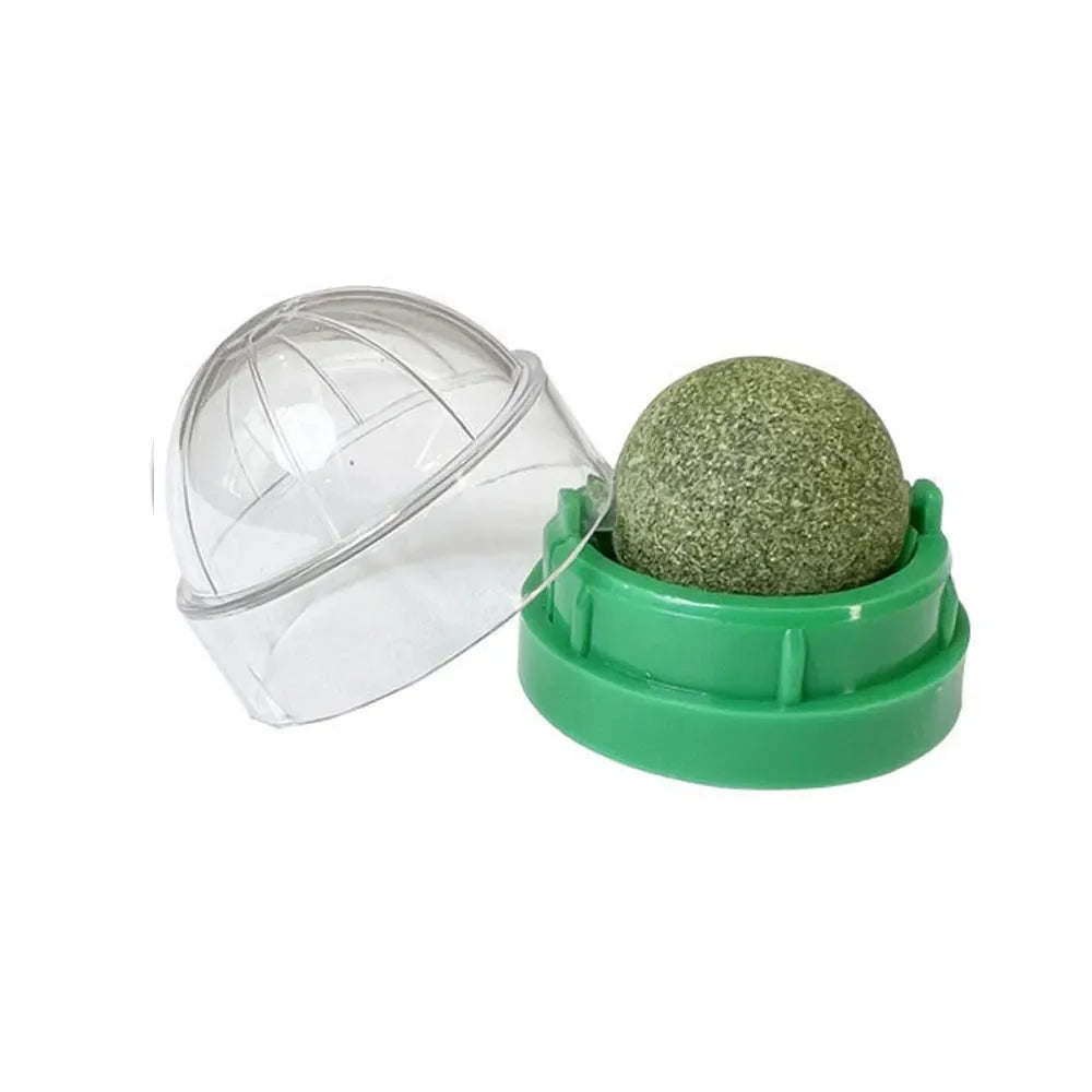 New Cat Mint Toy Rotating Cat Mint Ball Baby Cat Snacks Cat Grass Plant Hair Transformation Cat Pet Products Catnip