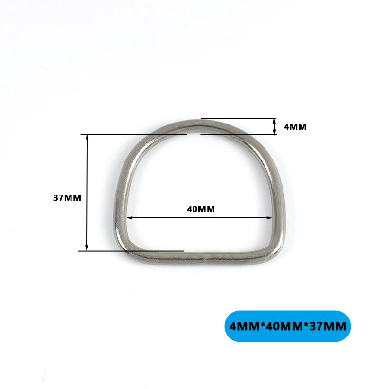 4/5/10Pcs 304 Stainless Steel D-Ring Buckles for Backpack Straps Webbing Belts Pet Dog Collars DIY Bags Hardware Accessories