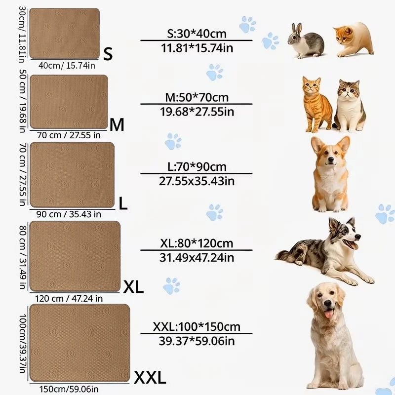 Dog Cooling Mat Summer Pet Cold Bed Extra Large For Small Big Dogs Pet Accessories Cat Durable Blanket Sofa Cat Ice Pad Blanket