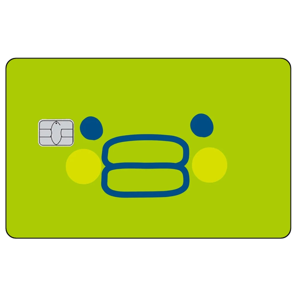 Cute Cartoon Mametchi Credit Card Skin Sticker Electronic Pet Matte Stickers for VISA Cards and Other IC Magnetic Cards Decal