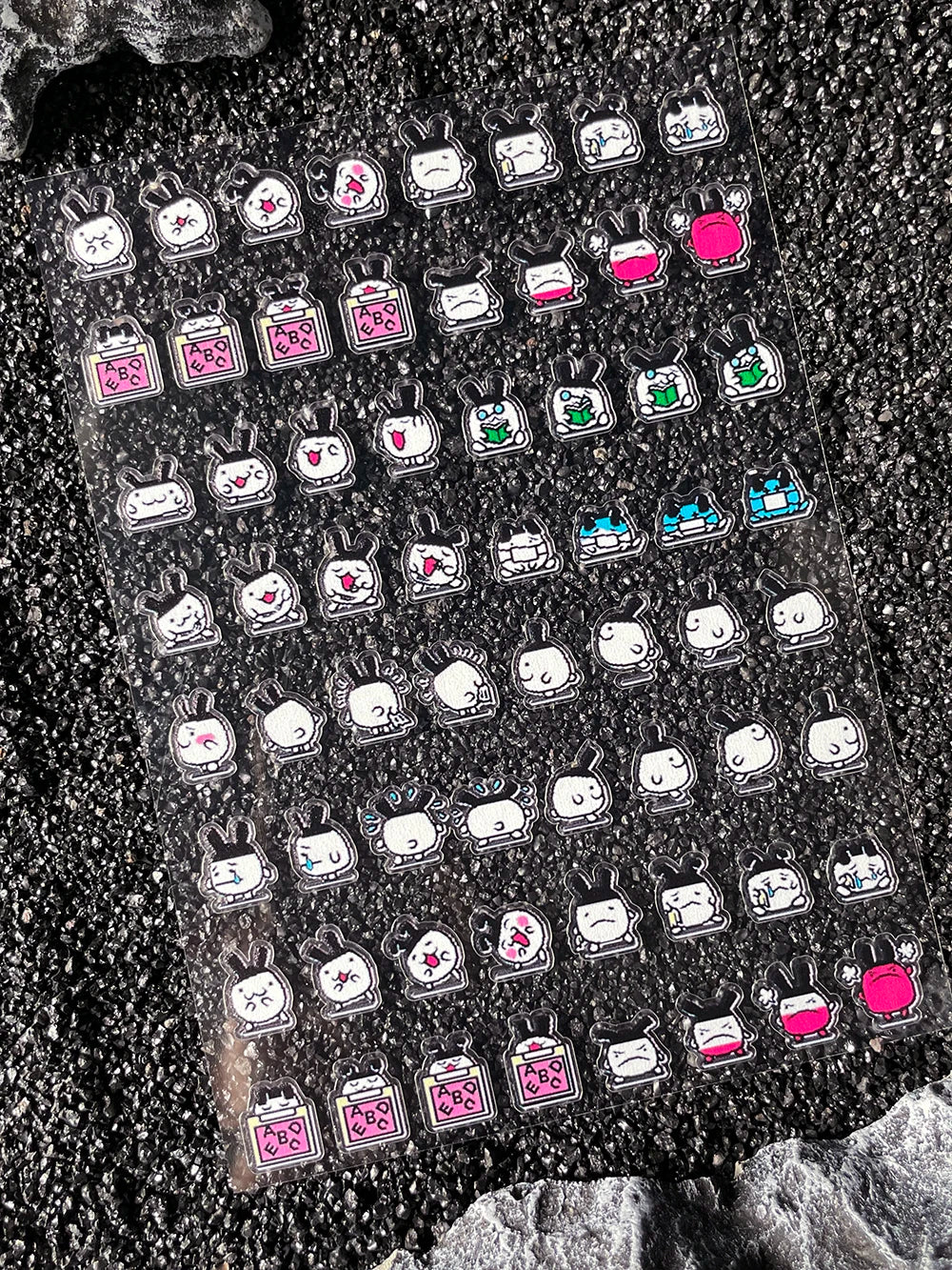 Cartoon Cute Electronic Pet DIY Handmade Scrapbook Nail Sticker Decal Decoration PVC Waterproof Stationery Box Phone Case Sticke