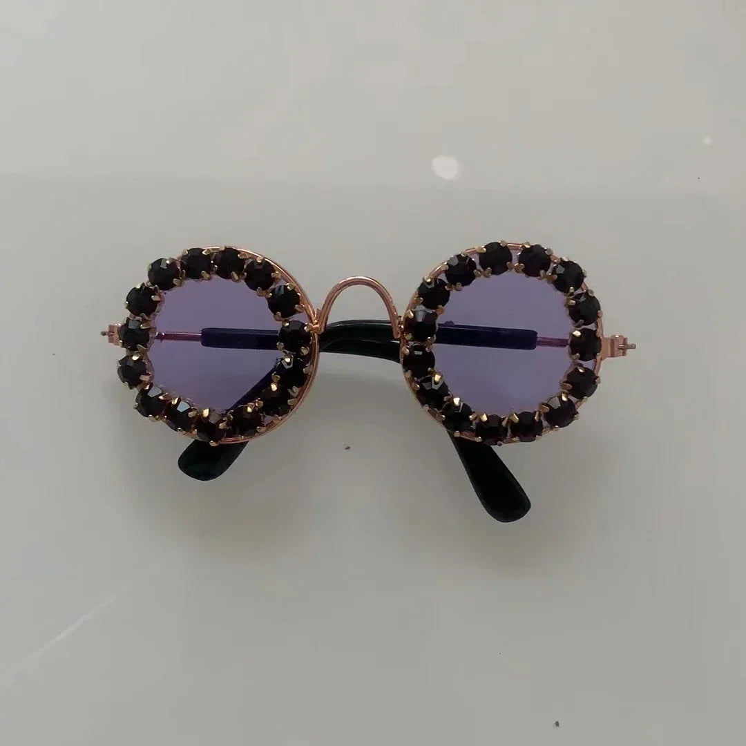 Pet Dog Glasses Rhinestone Sunglasses Cat Photography Decoration Fashion Sunglasses Accessories Pet Products Puppy Sunglasses