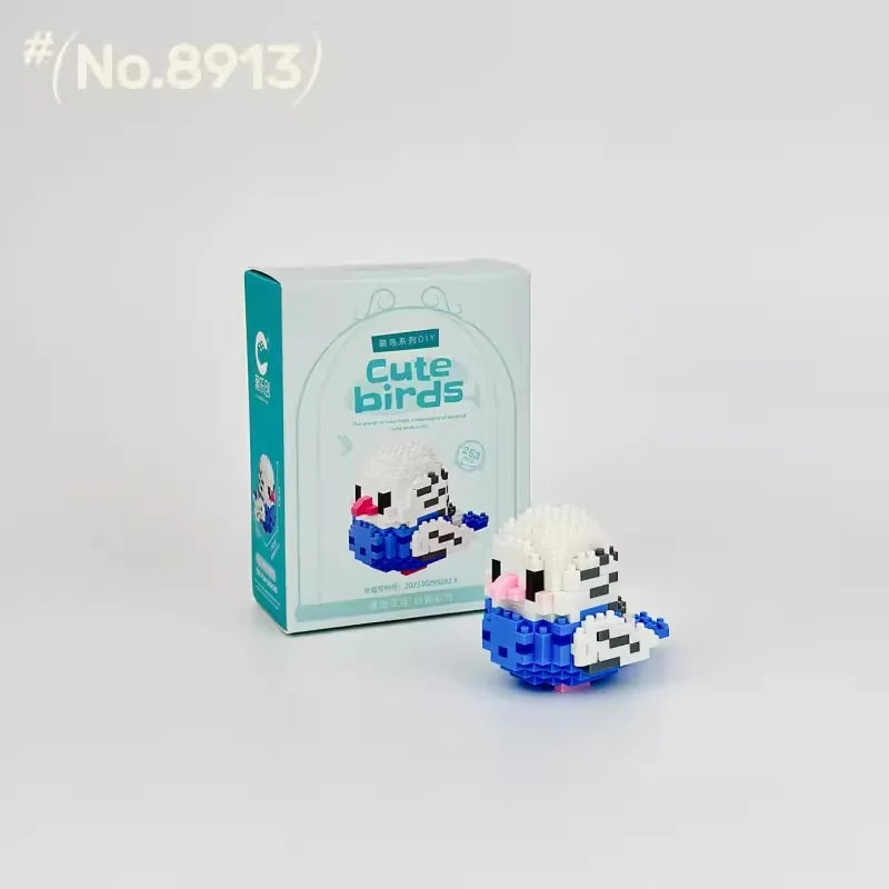 Moe Bird series building block toys assembly, table ornaments, children's educational toys, suitable for boys and girls Christma