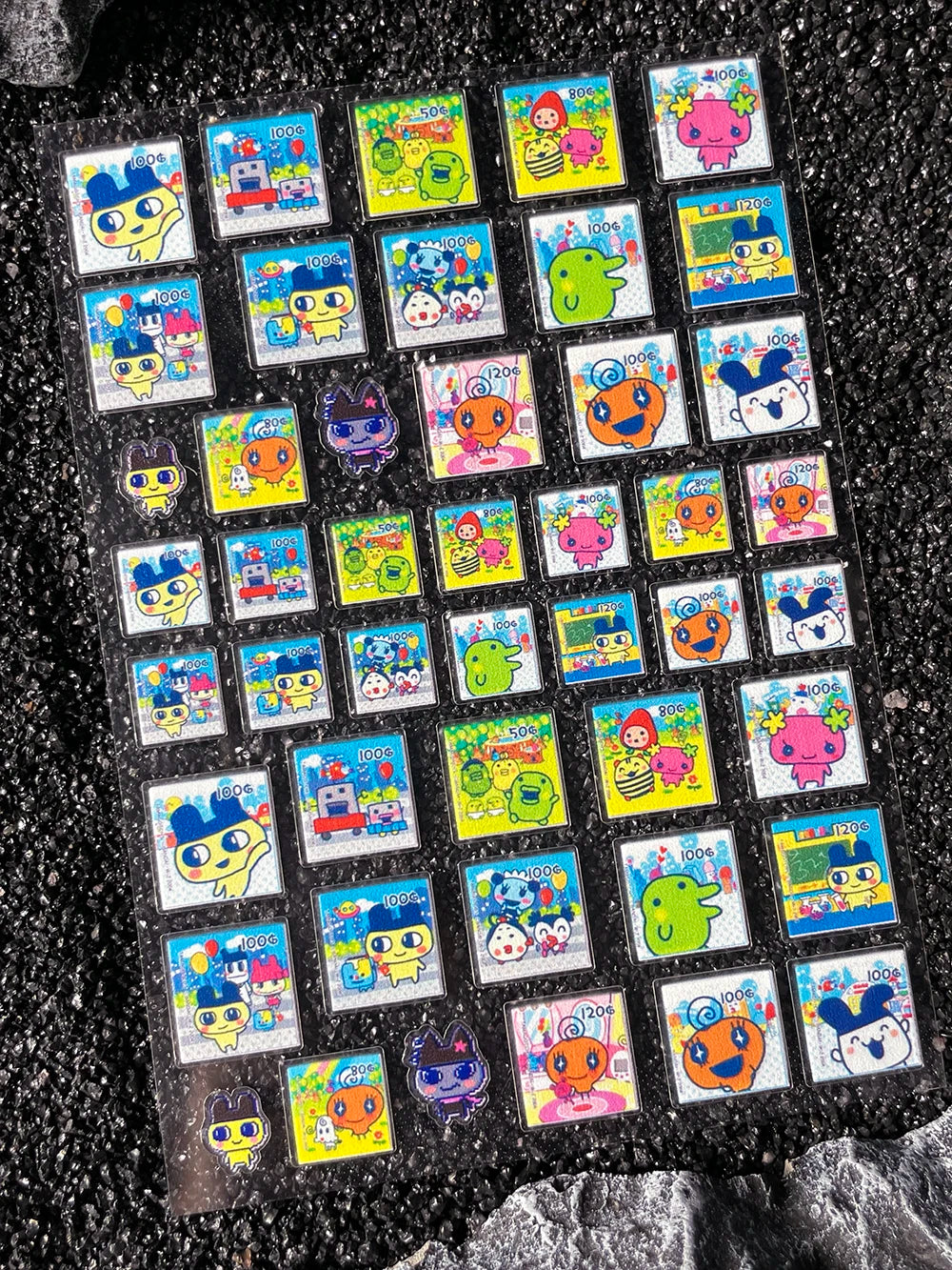 Cartoon Cute Electronic Pet DIY Handmade Scrapbook Nail Sticker Decal Decoration PVC Waterproof Stationery Box Phone Case Sticke