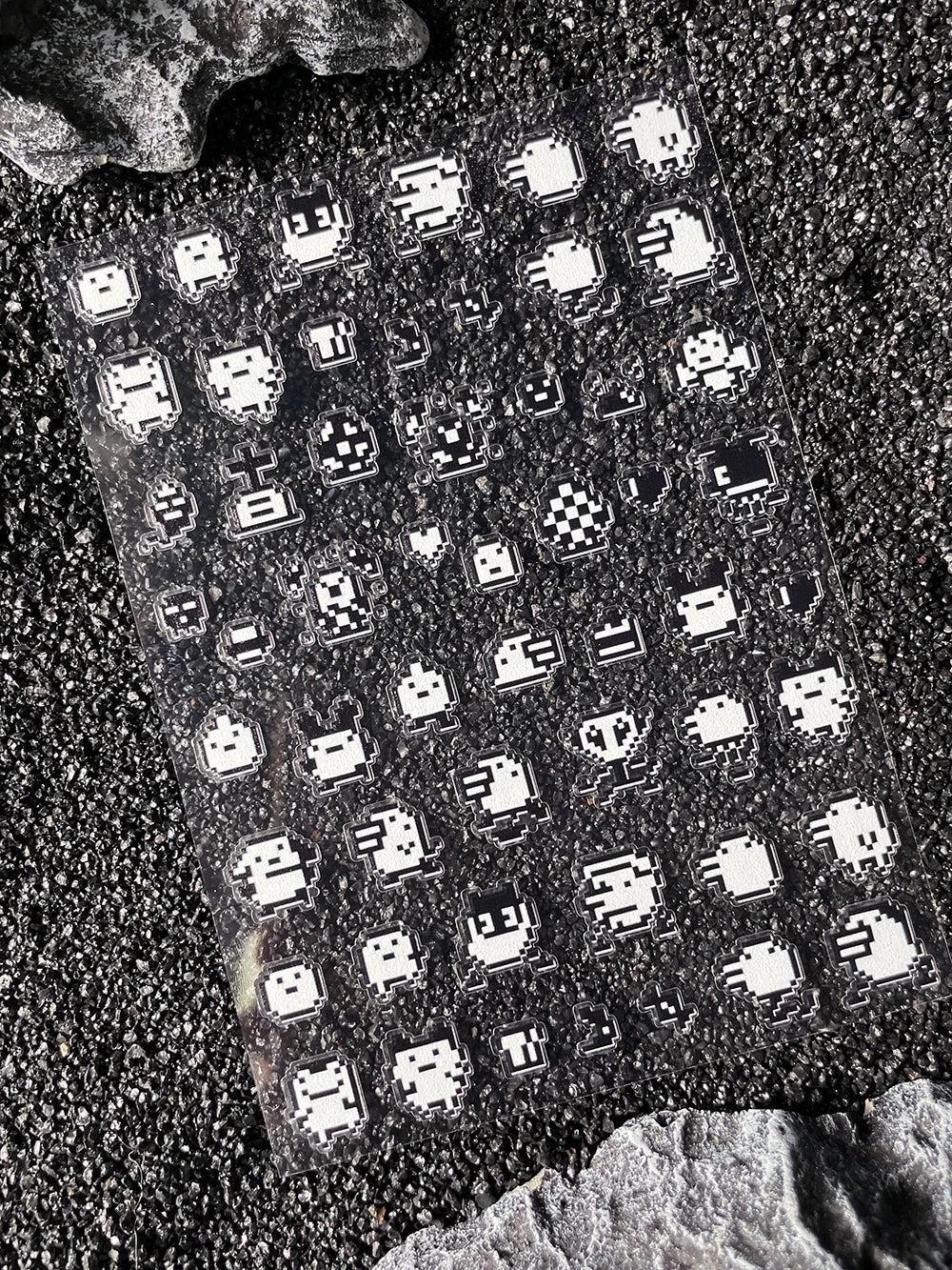 Cartoon Cute Electronic Pet DIY Handmade Scrapbook Nail Sticker Decal Decoration PVC Waterproof Stationery Box Phone Case Sticke