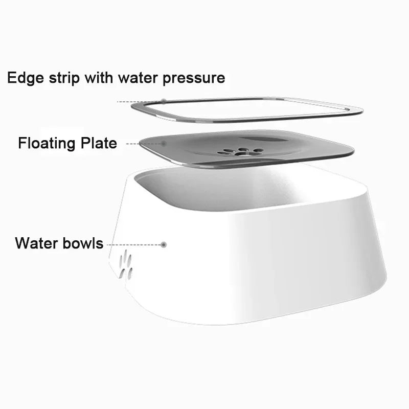 New Pet Floating Bowl Cat Dog Cleanly Drinking No Wet Mouth Anti Spill Removable Easy To Cleaning Keeps Dust Away Pet Products