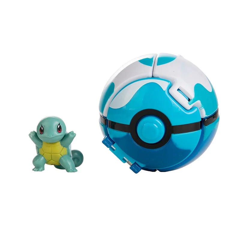 Pokemon Doll Ball Elf Pet Anime Action Doll Pikachu Charizard Mewtwo Bulbasaur Eevee Squirtle Eevee Pokeball Monster Toy Gift
