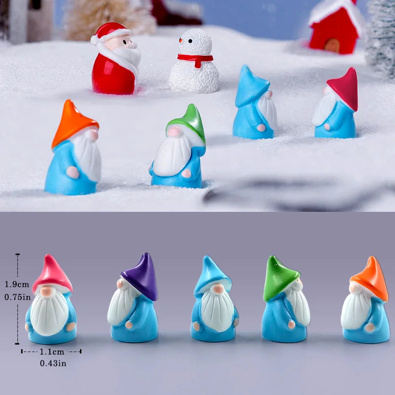 20Pcs Christmas Capybara Flamingo Toucan Pelican Fox Rabbit Pig Cat Frog Figurine Miniature Fairy Garden Decoration Accessories