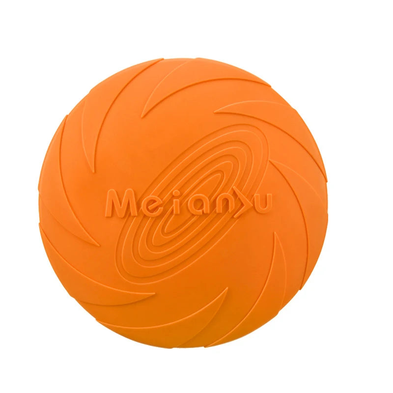 Dog Toys Silicone Flying Disc Fashion Multicolor Resistant Chew Toys Puppy Outdoor Game Trainning Interactive Supplies