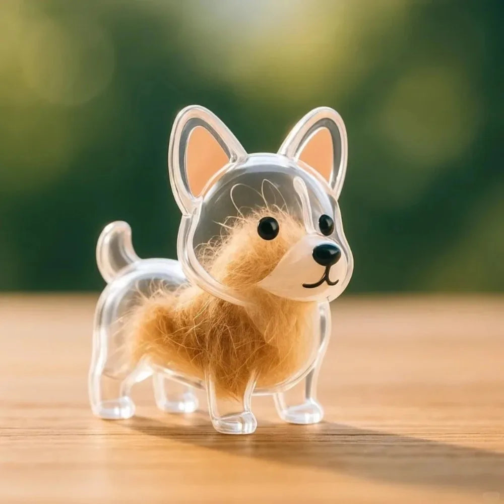 Dog Hair Storage Pendant Cute Keychain Bag Pendant Couple Car Key Chains Jewelry Souvenir Collection Gift Decoration Accessories