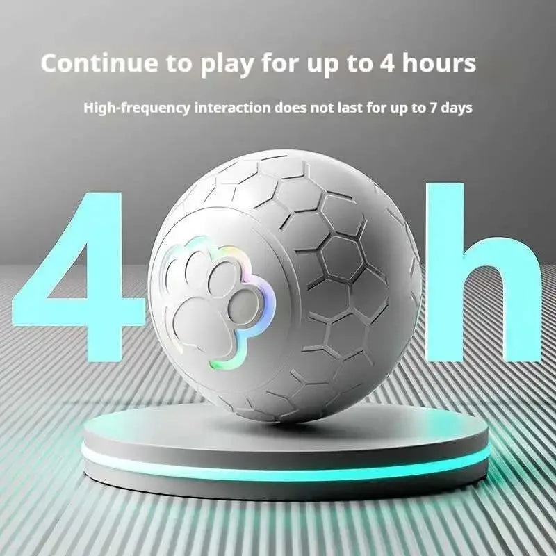 Smart Dog Interactive Toy Ball Electronic Pet Toy Ball USB Automatic Bouncing Rolling Toy Ball With RGB Lights Puppy Cat Product