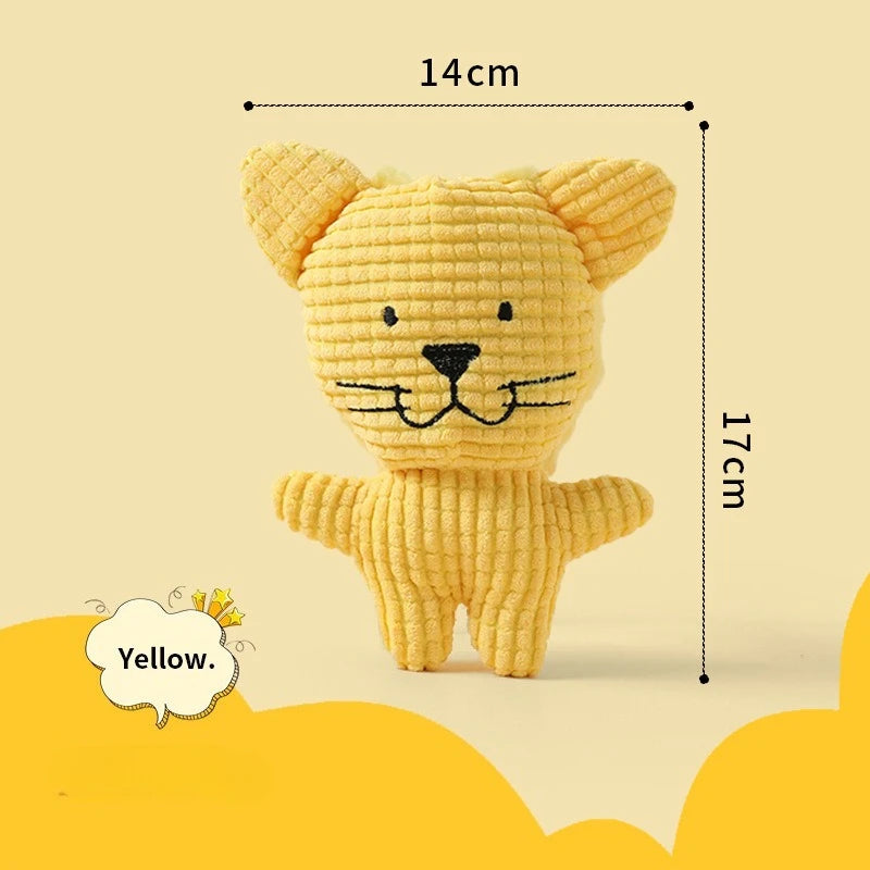Plush Companion Sleeping Duck Dog Toys for Small Large Dogs Bite Resistant Teeth Grinding Sound Relief Duck Sound Toy