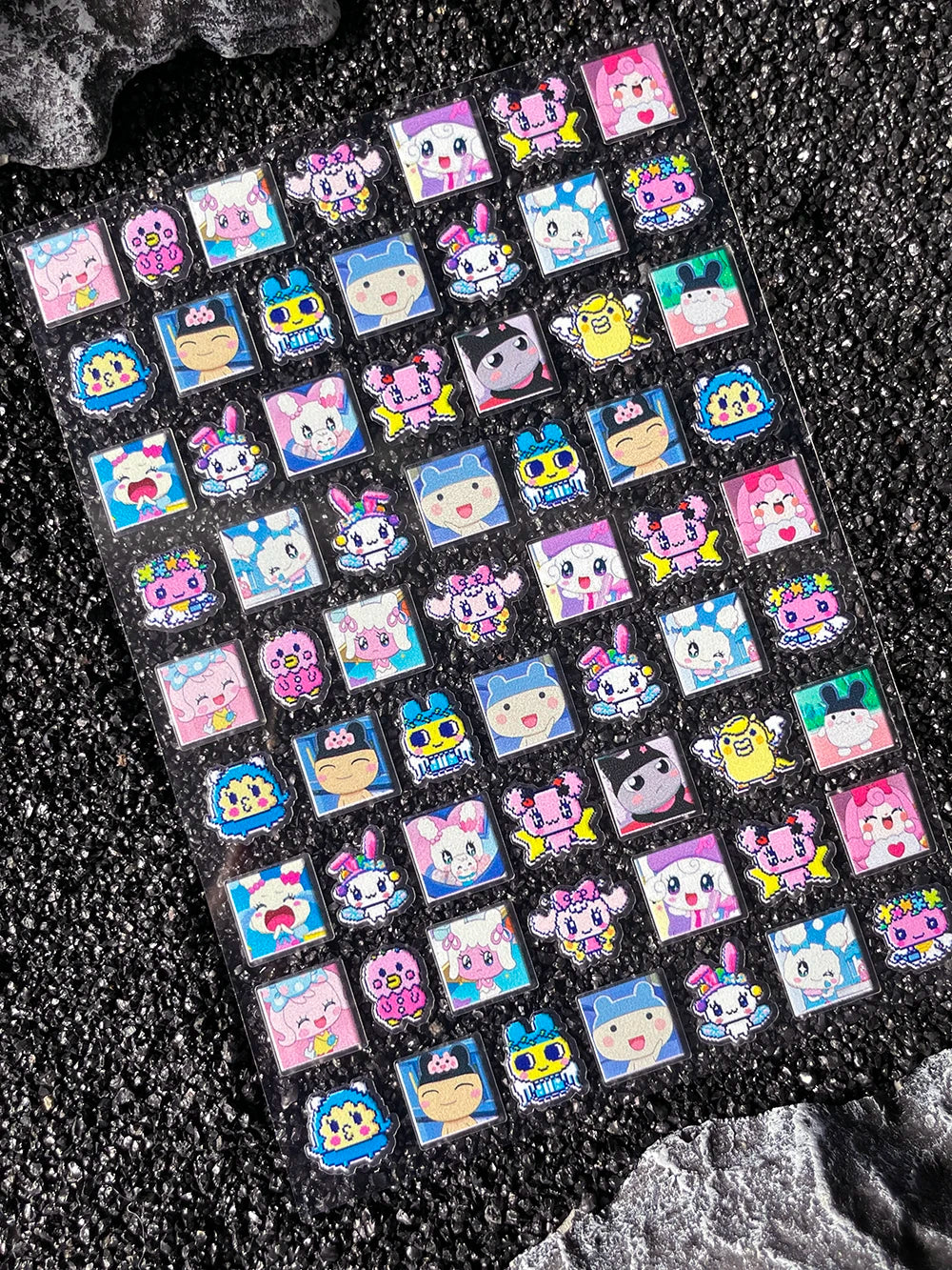 Cartoon Cute Electronic Pet DIY Handmade Scrapbook Nail Sticker Decal Decoration PVC Waterproof Stationery Box Phone Case Sticke