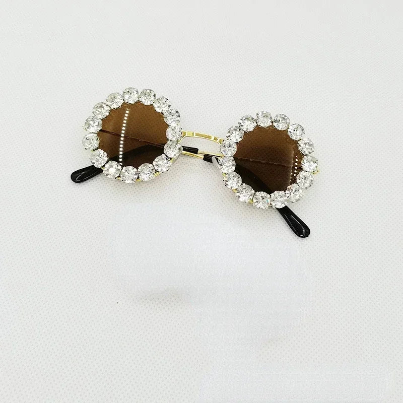 Pet Dog Glasses Rhinestone Sunglasses Cat Photography Decoration Fashion Sunglasses Accessories Pet Products Puppy Sunglasses