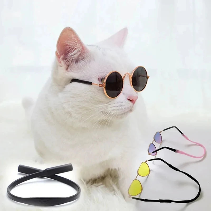1-8Pcs Pet Products Anti-Slip Glasses Rope Straps Silicone Sunglasses Chain Holder Lanyard For Small Dog Cat Pet Accessories
