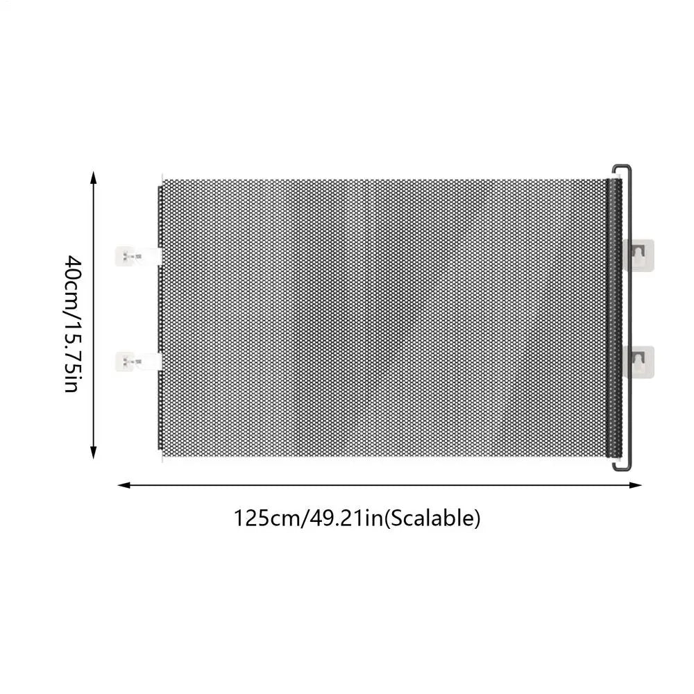 Extendable Gate For Stairs Indoor Dog Retractable Safety Gate Screen Fence Protective Barrier Mesh Screen For Balcony Hallways