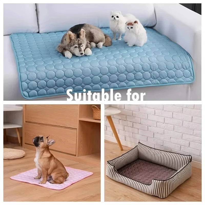 Dog Cooling Mat Summer Pet Cold Bed Extra Large for Big Small Dogs Pet Accessories Cat Durable Blanket Sofa Dogs Ice Pad Blanket