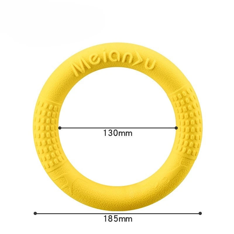Bite-Resistant Soft Pull-Ring Frisbee Dog Training TPR Material Can Float Water Dog Training Interactive Pet Toys Pet Products