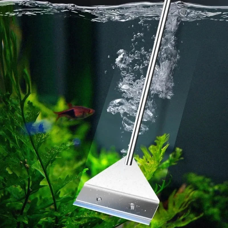 Aquarium Cleaning Tools Flat Sand Algae Removal Dual-Use Glass Algae Scraper Household Cleaning Tools Aquarium Accessories
