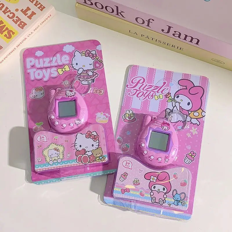 Cartoon Interactive Pet Toy Kawaii Skull Bow Design Electronic Dog Cat Game Machine Portable Puzzle Toy For Women Teens Gift