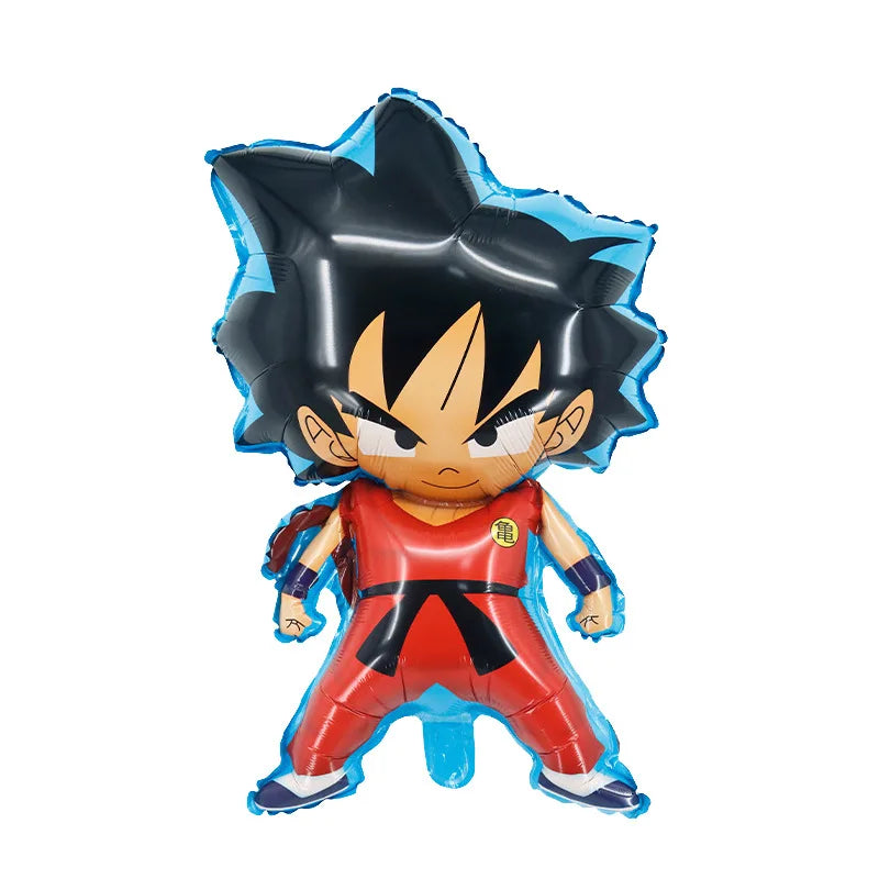 Anime Saiyan Goku Aluminum Foil Balloon Pack Dragon Cartoon Themed Kids Birthday Party Decor Supplies