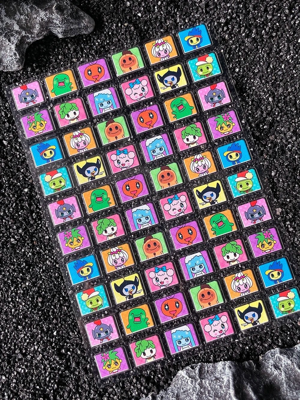 Cartoon Cute Electronic Pet DIY Handmade Scrapbook Nail Sticker Decal Decoration PVC Waterproof Stationery Box Phone Case Sticke