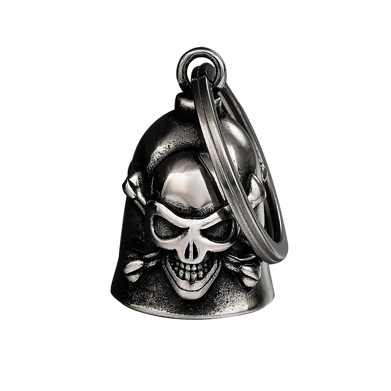 Motorcycle Guardian Bell Key Chain for Riders,Stainless Steel Biker Bells Accessories & Live To Ride for Luck