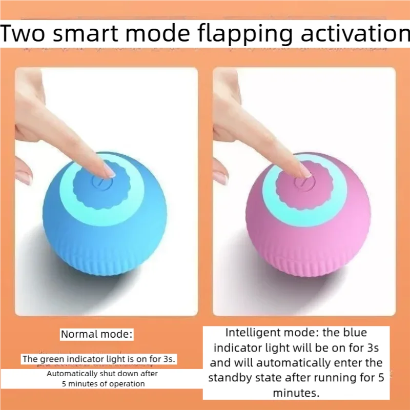 Smart Cat Toys Automatic Rolling Ball Electric Cat Toys Interactive for Cats Training Self-moving Kitten Toys for Indoor Playing