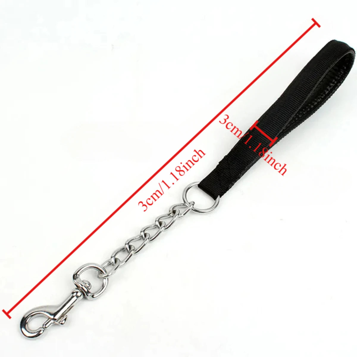 Dog Leash Stainless Steel Short Dog Leashs Chew Proof Leashes for Large Dogs Walking Traction Rope Nylon Dogs Chain Pet Products