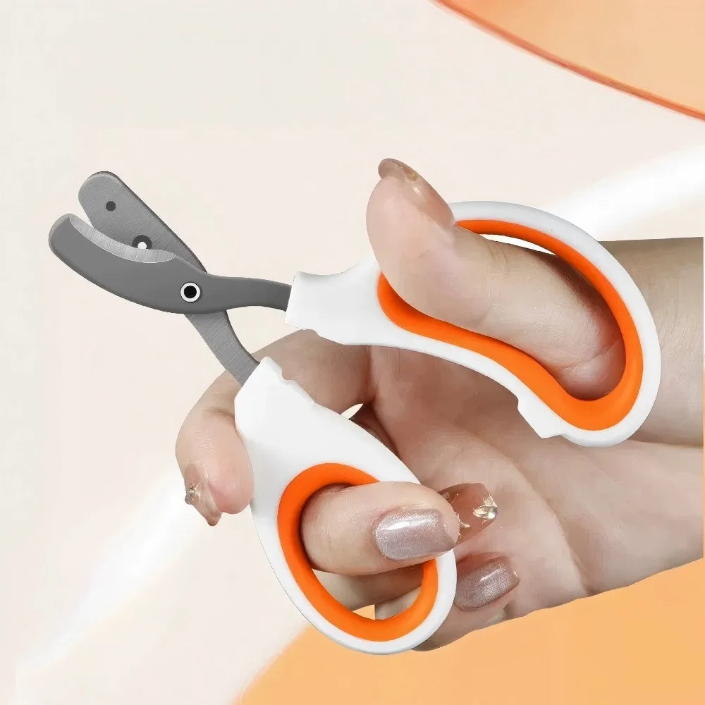Cat Nail Scissors Circular Hole Pet Professional Stainless Steel Nail Clippers Toe Claw Trimmer Pet Grooming Supplies Products