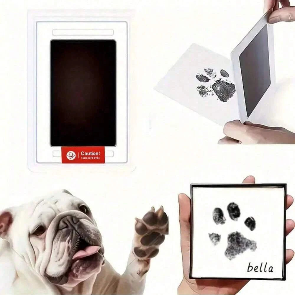Paw Print Kit - Perfect For Preserving Your Dog's Footprints, Inkless Pet Paw Print Pad, Ideal For Newborn Baby Handprint And Fo