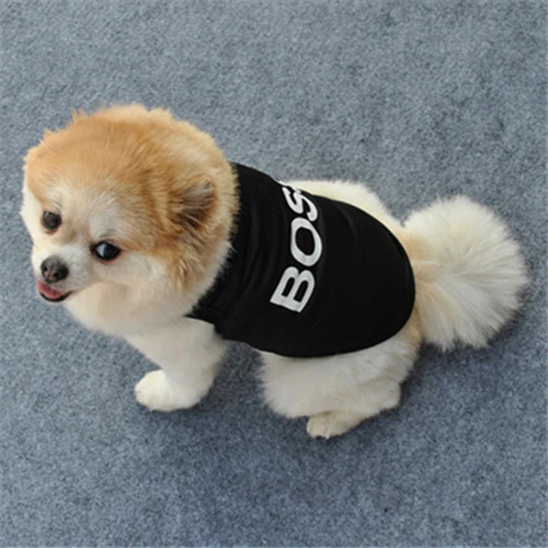 Security Clothing for Dogs Summer Pet T-shirt Costume