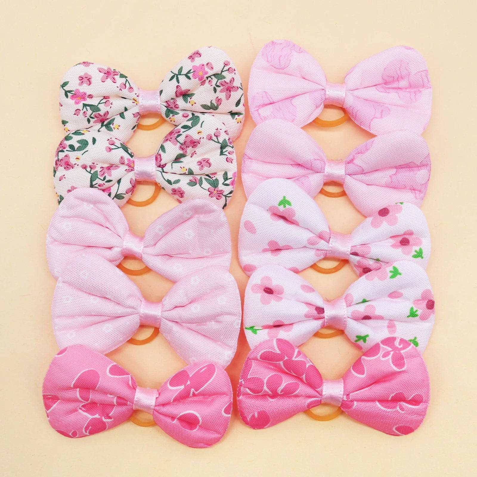 Cute Dog Bows Rubber Bands Small Dog Hair Bows Pet Hair Accessories For Dogs Pets Grooming Products
