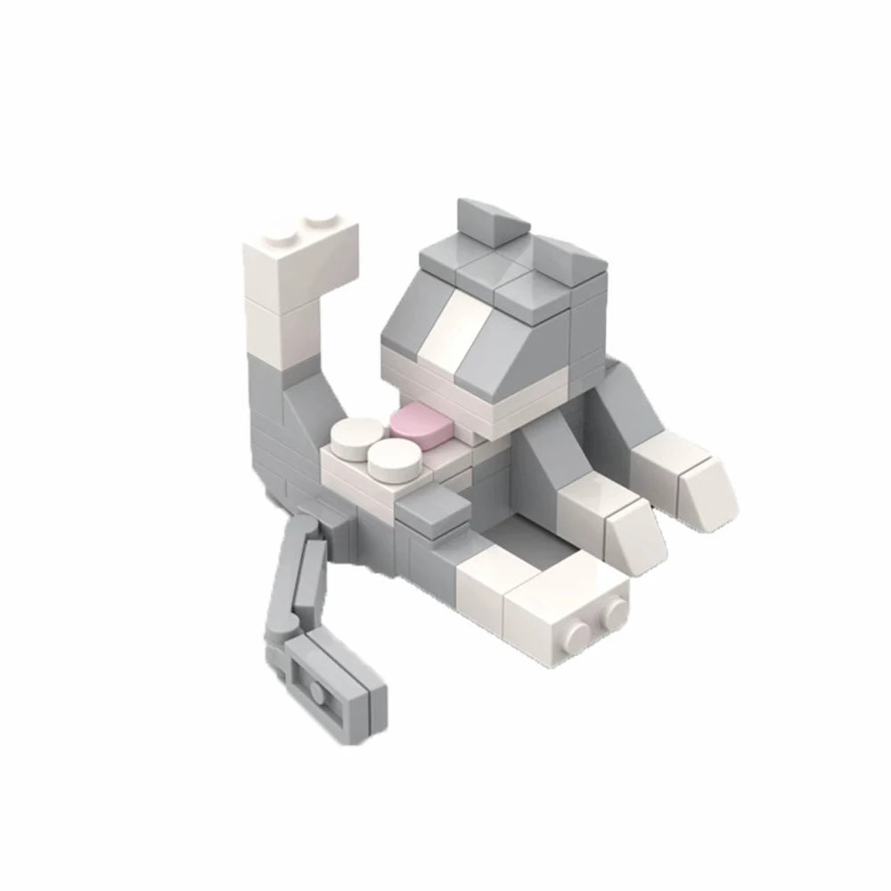 MOC City Cat Animal Series Building Blocks Kids Educational Toys, Creative DIY Gift for Birthday