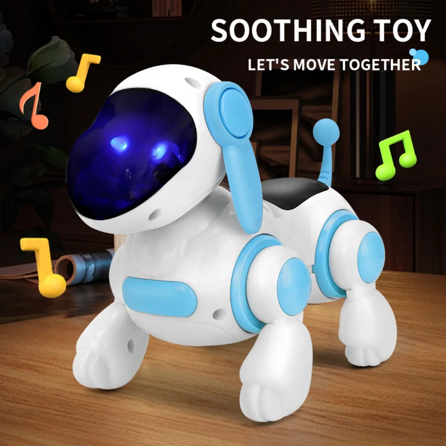 Smart Interactive Robotic Dog Children's Educational Crawling Accompany Walking Singing Light Sound Music Toy