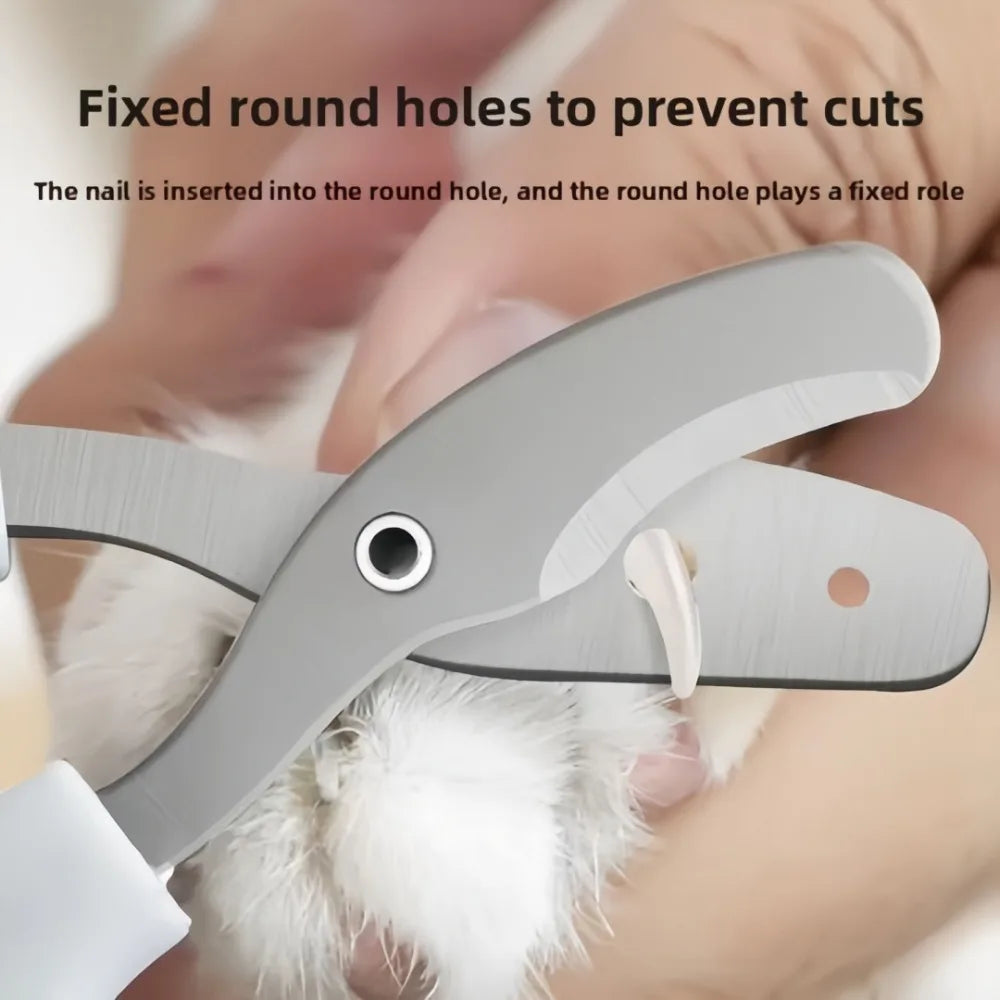 Cat Nail Scissors Circular Hole Pet Professional Stainless Steel Nail Clippers Toe Claw Trimmer Pet Grooming Supplies Products