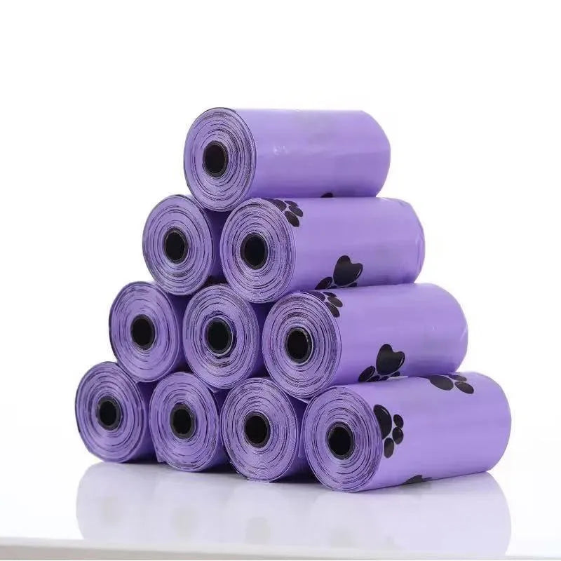 Pet Biodegradable Trash Bag Dog Poop Bags Bulk Biobase Scented Poo Bag Degradable Cat Waste Bags Dog Poop Dispenser Gifts
