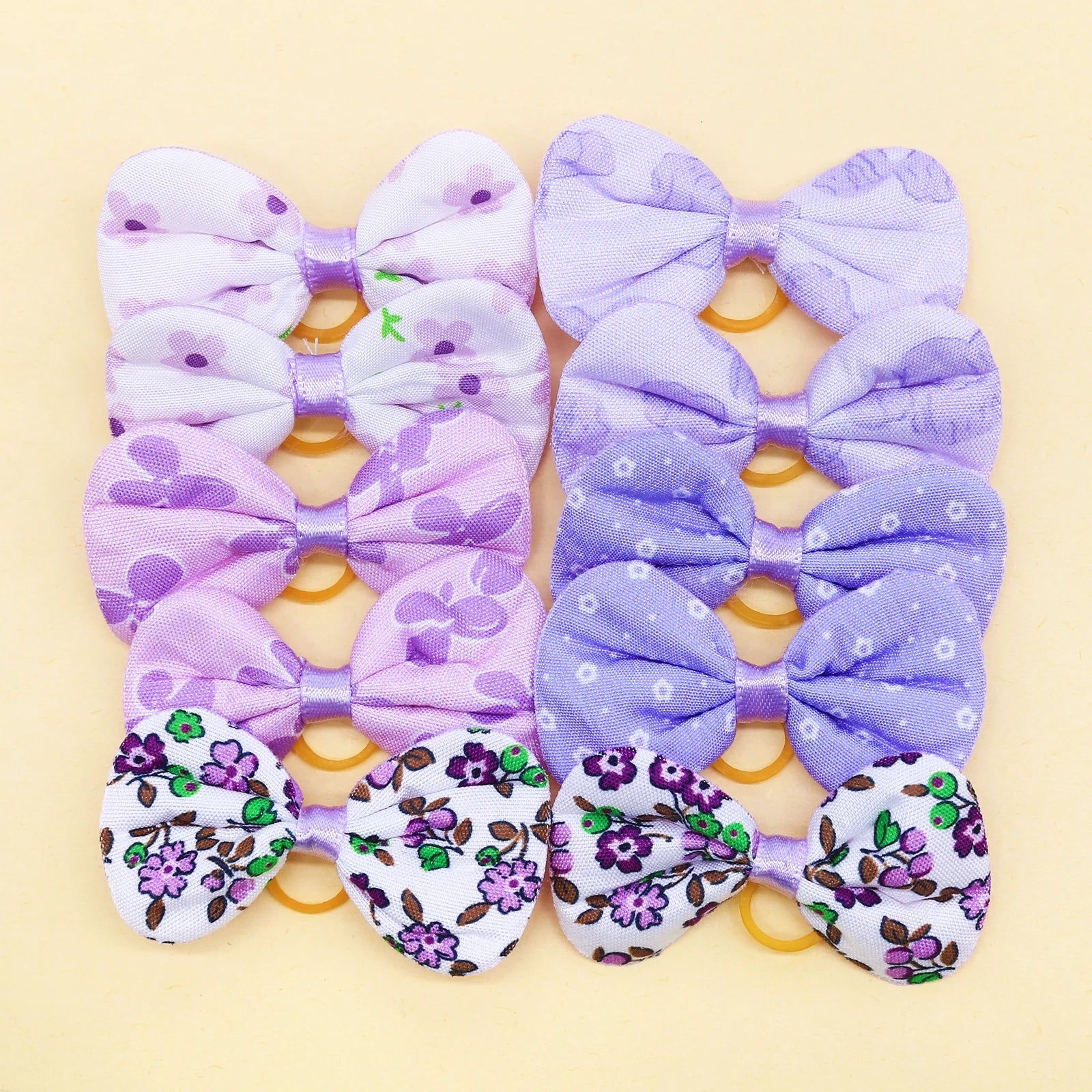 Cute Dog Bows Rubber Bands Small Dog Hair Bows Pet Hair Accessories For Dogs Pets Grooming Products
