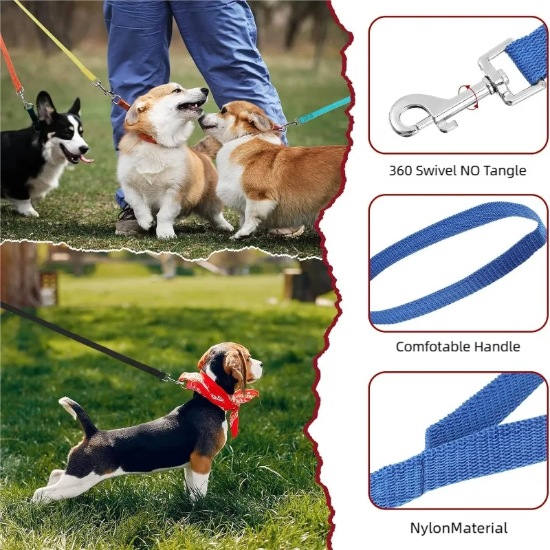 Multi-Size Dog Training Leashes Walking Pet Leash Long Lanyard Traction Rope for Small and Large Dogs Lead Item