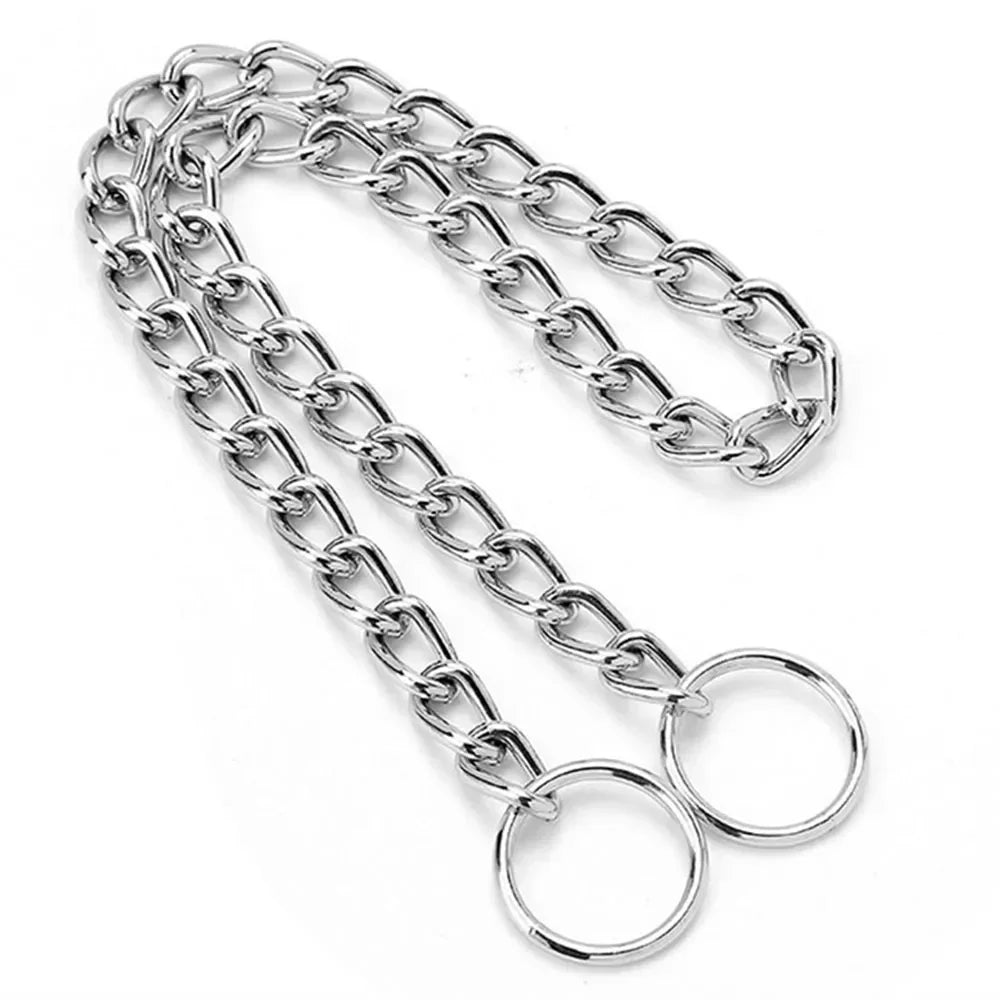 Stainless Steel Slip Chain Collar for Dog Adjustable Pet Accessories Dog Collar for Small Medium Large Dog Collar Dog Harness